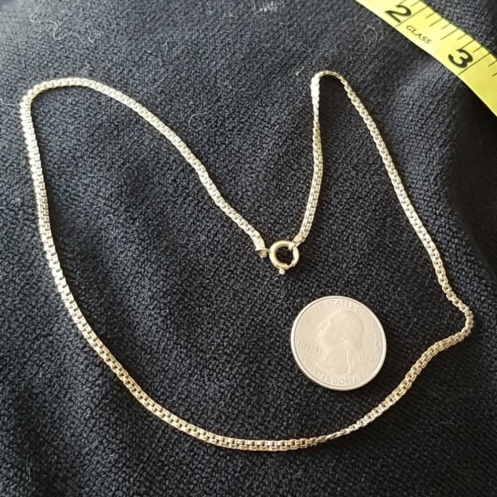 Vintage 18" 14k YG necklace